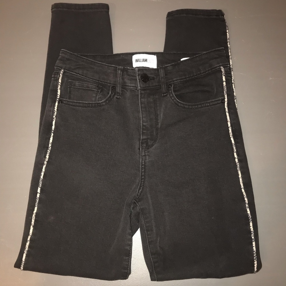 William Rast black high rise ankle jeans size 26